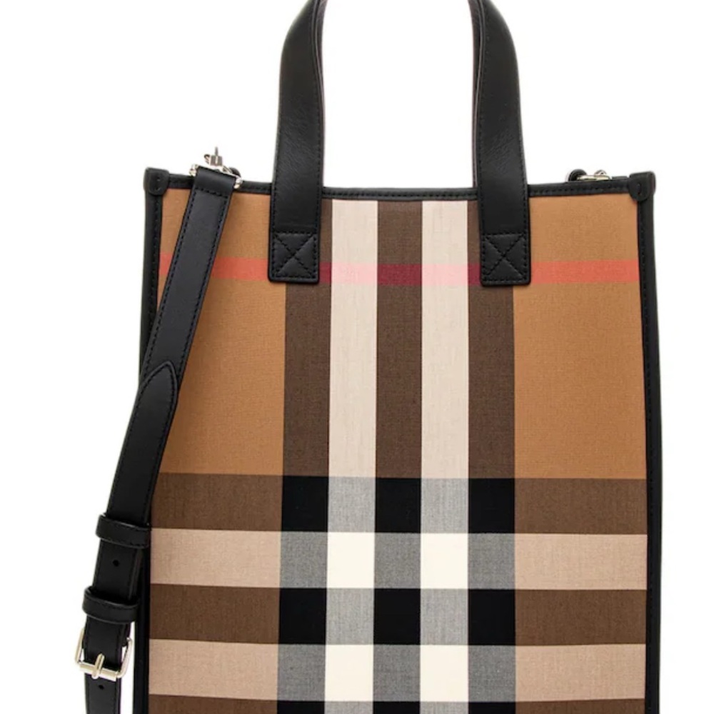 Small Burberry Check Tote
